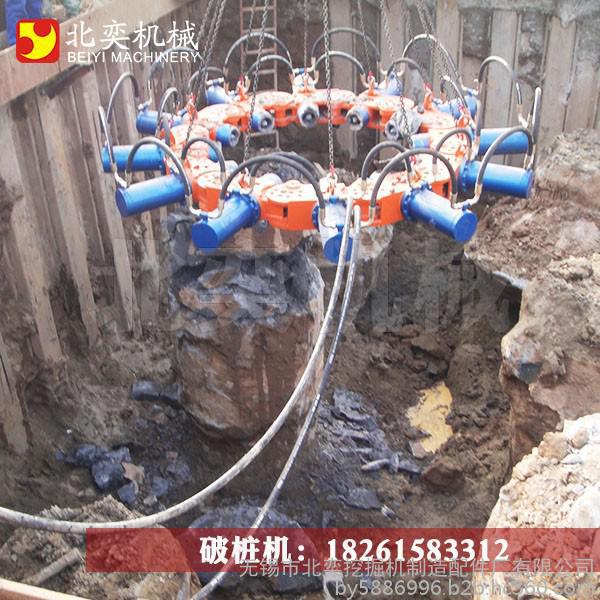 上海液壓破樁機現(xiàn)場，破樁機圖片，破樁機那里有，破樁機什么品牌好