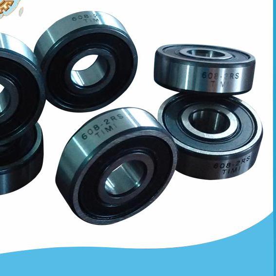供應(yīng)TIMI608軸承 608-2RS 608-2Z電機軸承批發(fā) 608微型軸承 黑角黑邊